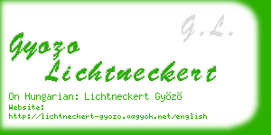 gyozo lichtneckert business card