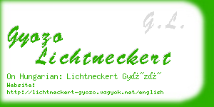 gyozo lichtneckert business card